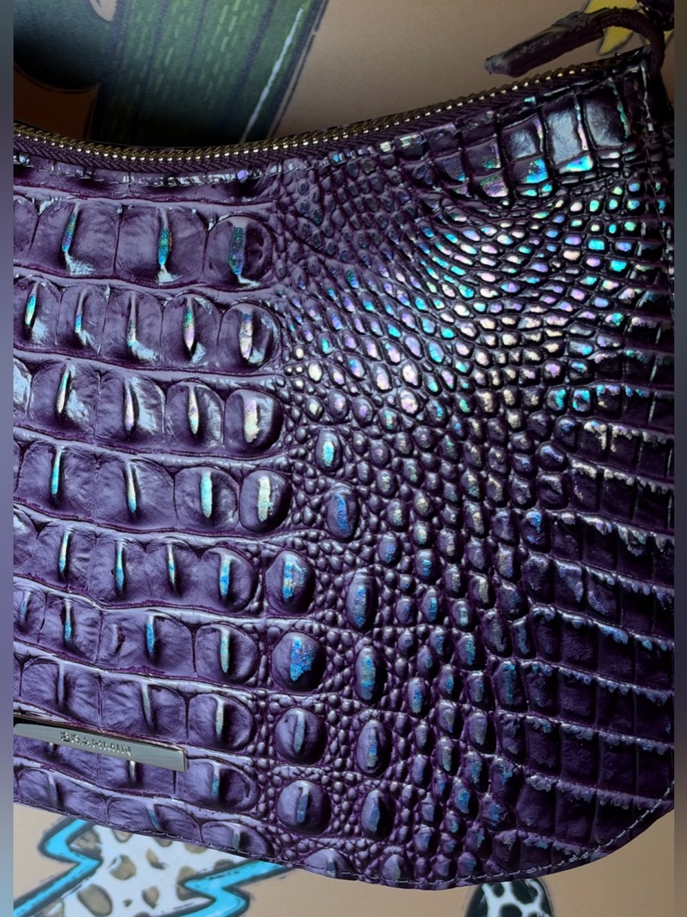 Brahmin Shayna Passion Purple Melbourne
Genuine Leather NWT Crossbody FIRM